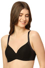 TRIUMPH BRA-110I720 Lightly Padded Full Coverage T-shirt Bra With All Day Comfort -BLACK
