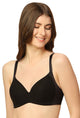 TRIUMPH BRA-110I720 Lightly Padded Full Coverage T-shirt Bra With All Day Comfort -BLACK
