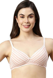 ENAMOR BRA-A039 /2 Perfect Coverage T-Shirt Bra - Supima Cotton Padded Wirefree Medium Coverage