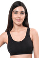 AMANTE BRA -BRA78801 All Day Lounge Solid Non Padded Non-Wired Black Bra