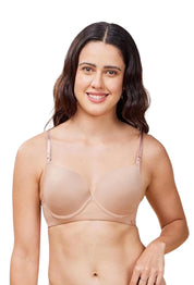 ENAMOR BRA-F114 Body Transform Air Brush Push-Up Bra for Women- Medium Coverage, Padded and Wired