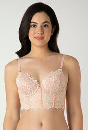 AMANTE BRA-BRA06201 Femme Lace Padded Non-Wired Longline Bra