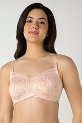 Delicate Bloom Print AMANTE BRA-BRA05601 Demure Non-Padded Non-Wired Contour Bra