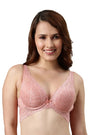 Enamor-F091 Forever Rose Butterfly Cleavage Enhancer Plunge Push-Up Bra - Padded & Wired