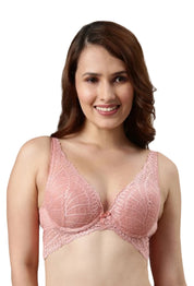 Enamor-F091 Butterfly Cleavage Enhancer Plunge Push-Up Bra - Padded & Wired