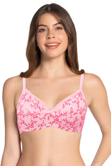 AMANTE BRA10202 PINK NECTAR PR Cotton Casual Lightly Padded Non-Wired Full Coverage T-Shirt Bra