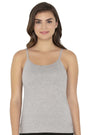 L Grey Melange AMANTE Spaghetti Strap Camisole LIN77201