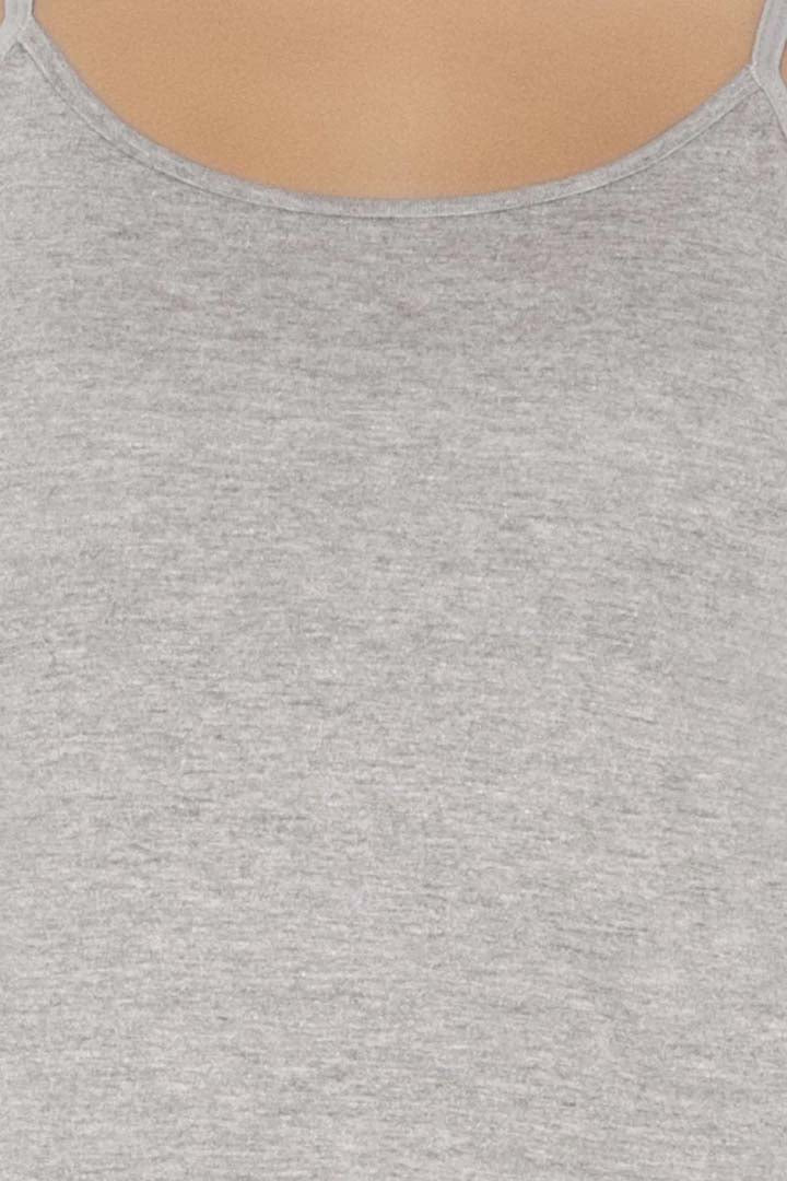 L Grey Melange AMANTE Spaghetti Strap Camisole LIN77201