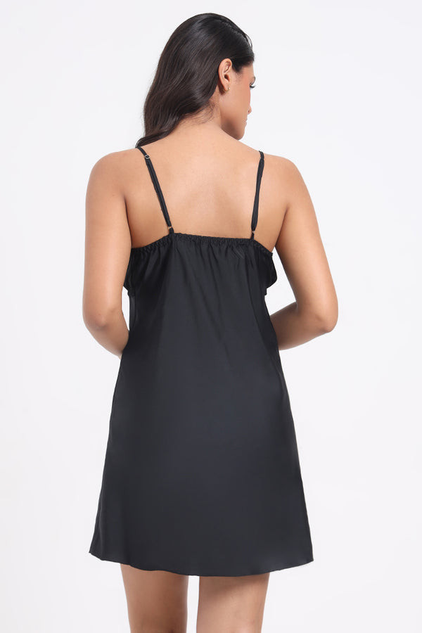 AXTZH The Midnight Softie NIGHTWEAR X3795-BLACK-F1S