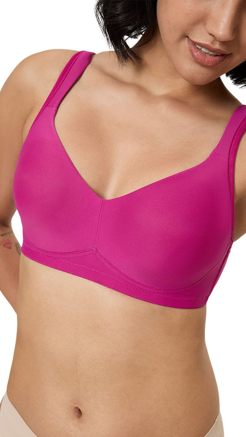 Triumph Hot Pink Comfort Sculpt Wire-Free Minimizer Bra