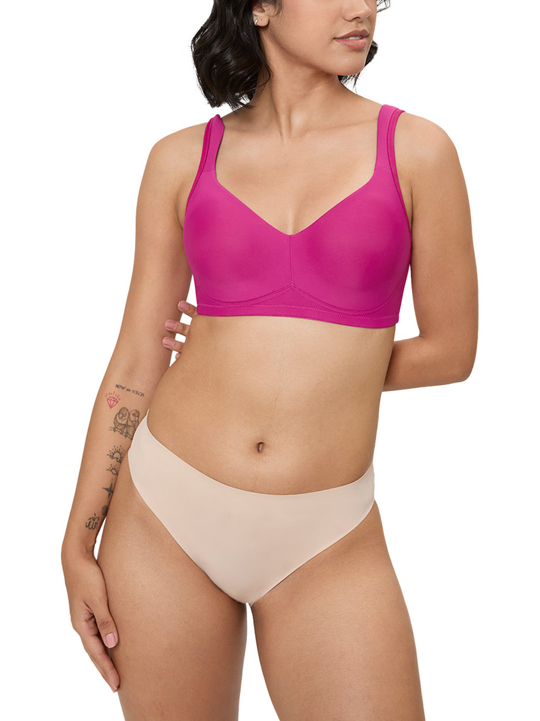 TRIUMPH BRA 100I635-Q3 Women's Polyamide Wire Free Classic Minimiser Bra