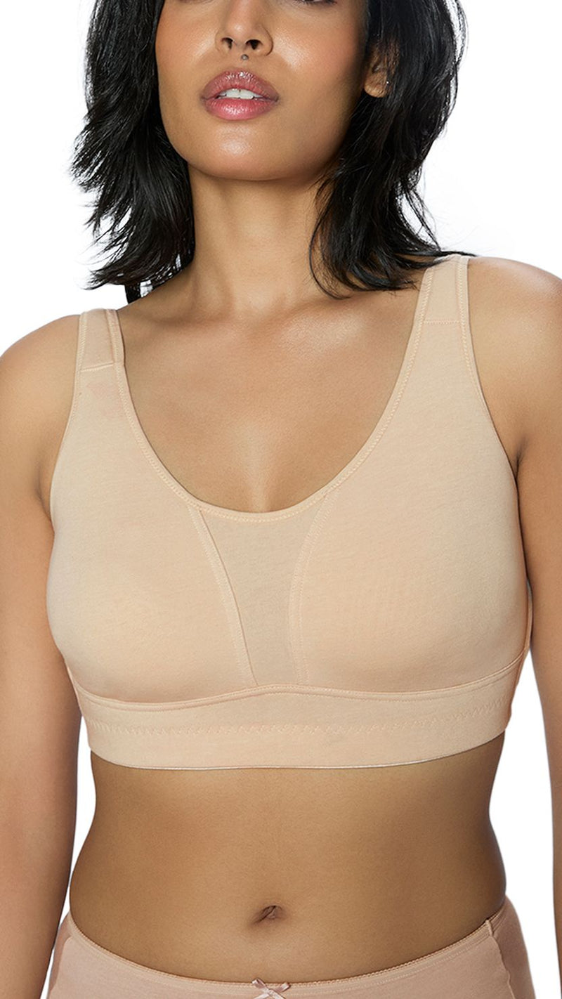 Triumph Purple Non-Wired Minimizer Gym Bra