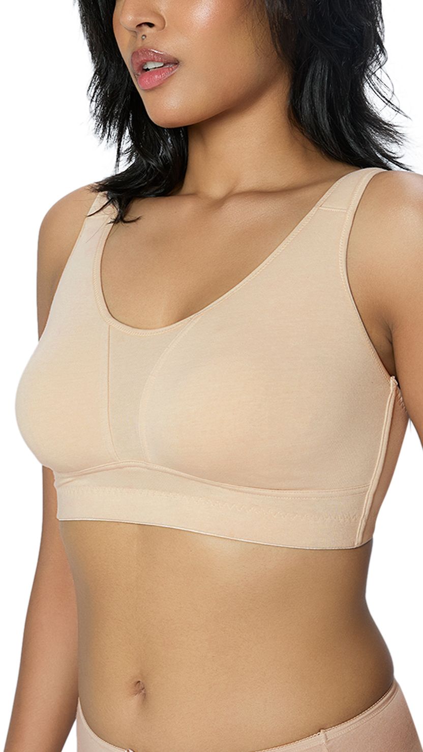 Triumph Purple Non-Wired Minimizer Gym Bra
