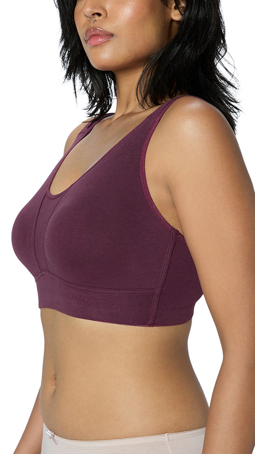 Triumph Purple Non-Wired Minimizer Gym Bra