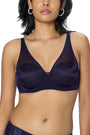 TRIUMPH BRA 123I587-BY Women Sheen Mesh Wired Padded Plunge Bra