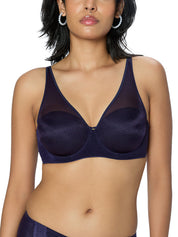 TRIUMPH BRA 123I587-BY Women Sheen Mesh Wired Padded Plunge Bra