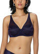 TRIUMPH BRA 123I587-BY Women Sheen Mesh Wired Padded Plunge Bra