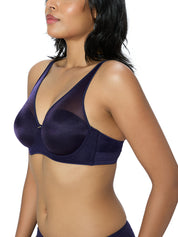 TRIUMPH BRA 123I587-BY Women Sheen Mesh Wired Padded Plunge Bra