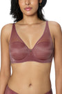 TRIUMPH BRA 123I587-43 Women Sheen Mesh Wired Padded Plunge Bra