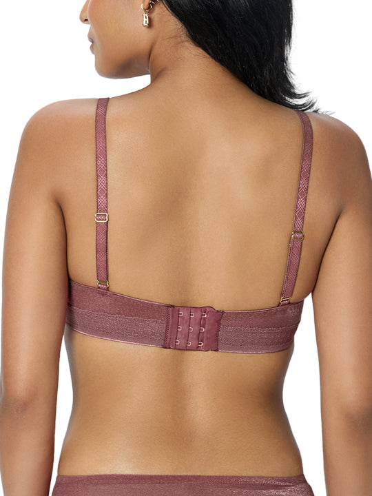 TRIUMPH BRA 123I587-43 Women Sheen Mesh Wired Padded Plunge Bra