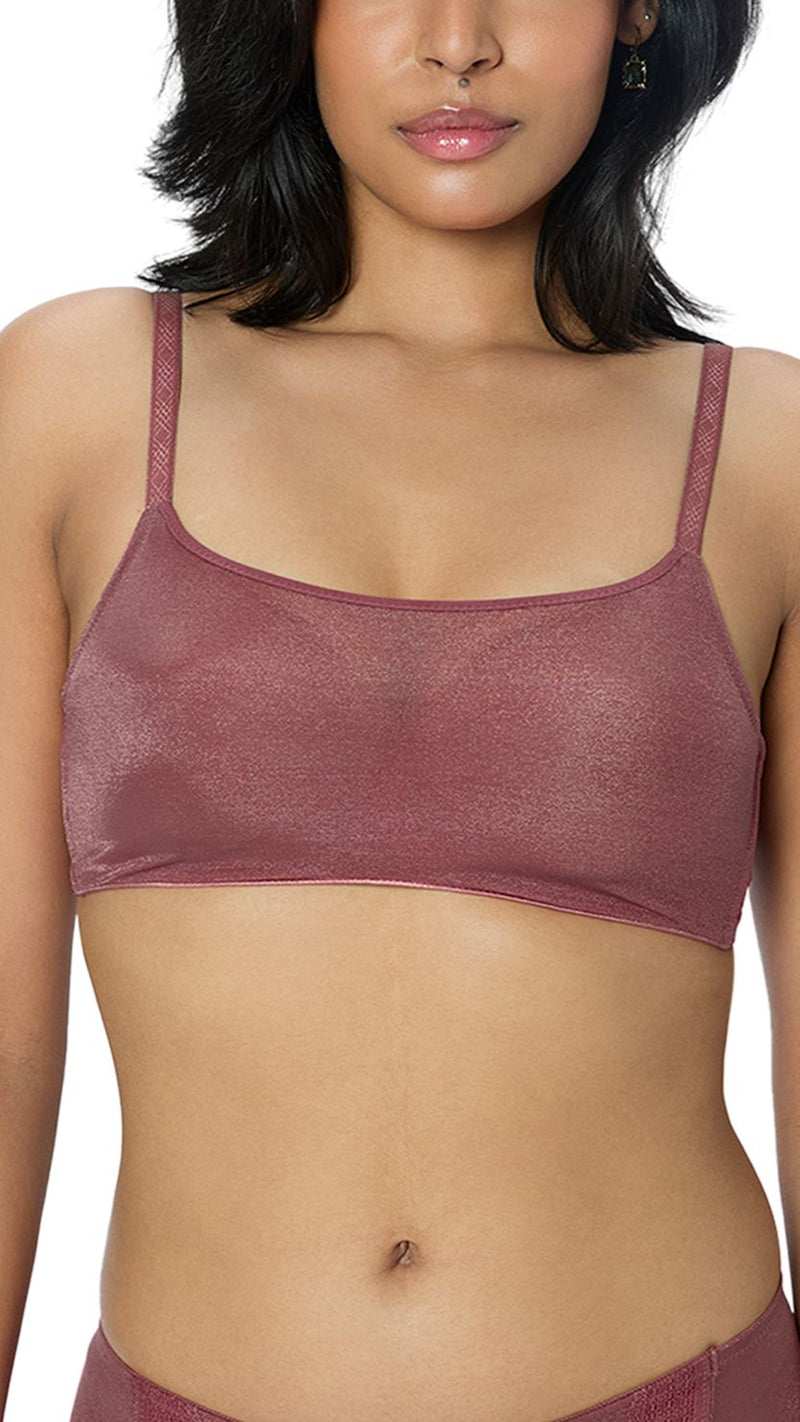 Triumph Mauve Classic Full Coverage Padded Wire-Free Bra