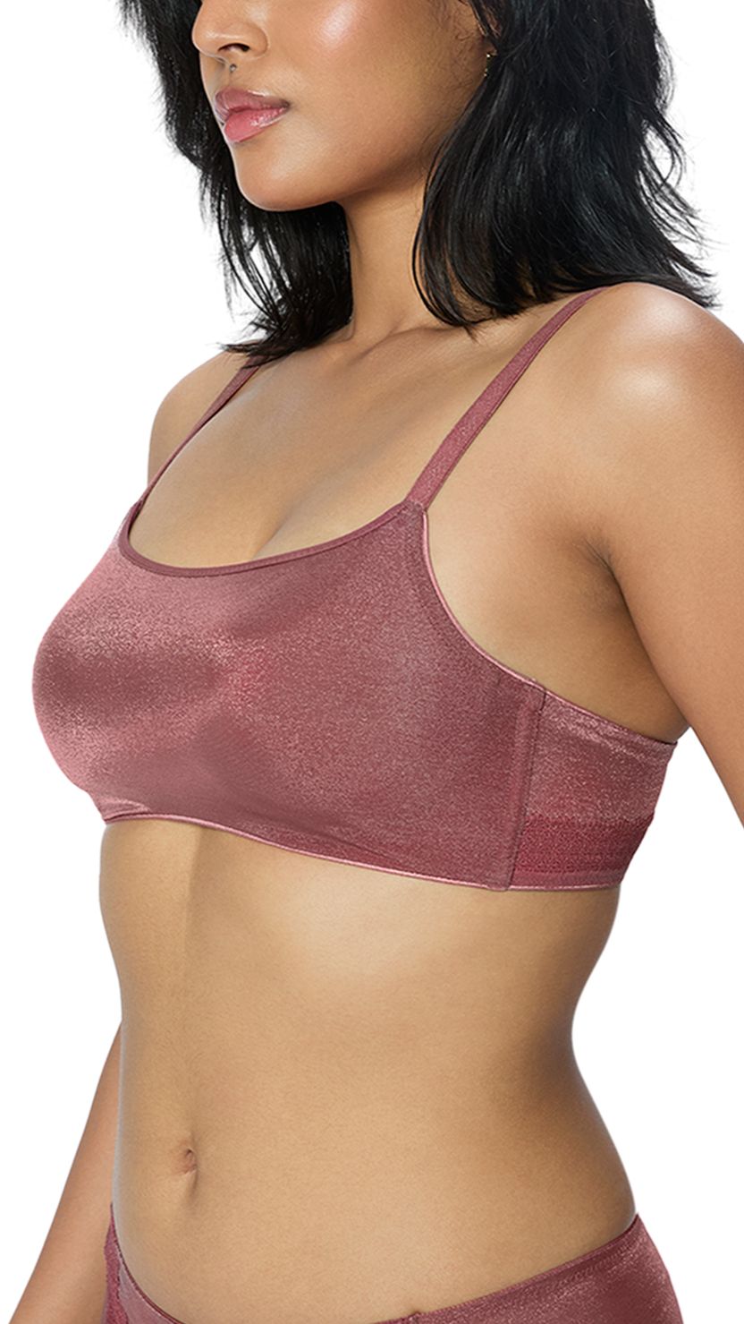 Triumph Mauve Classic Full Coverage Padded Wire-Free Bra