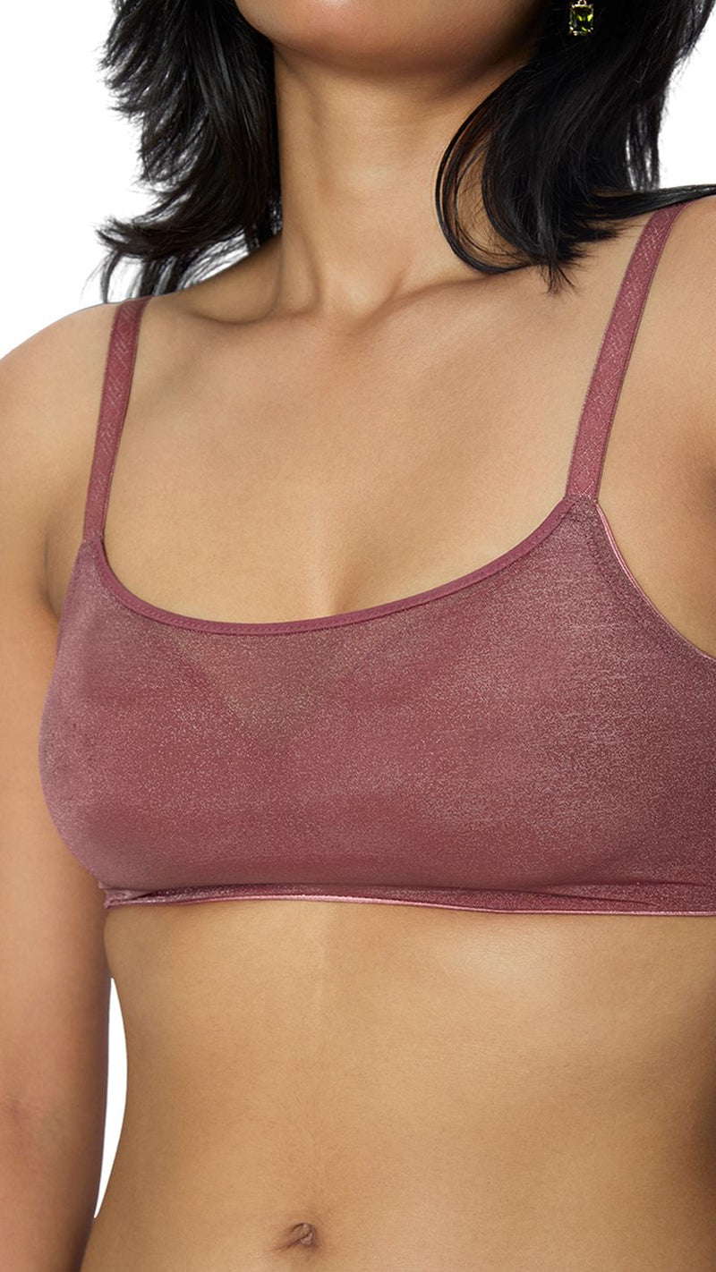 Triumph Mauve Classic Full Coverage Padded Wire-Free Bra