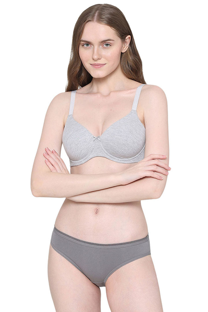 WACOAL BRA BI03M03 BASICS Essentials2.0 Padded Wired 3/4th Cup Everyday Wear Comfort Fit T-shirt Bra