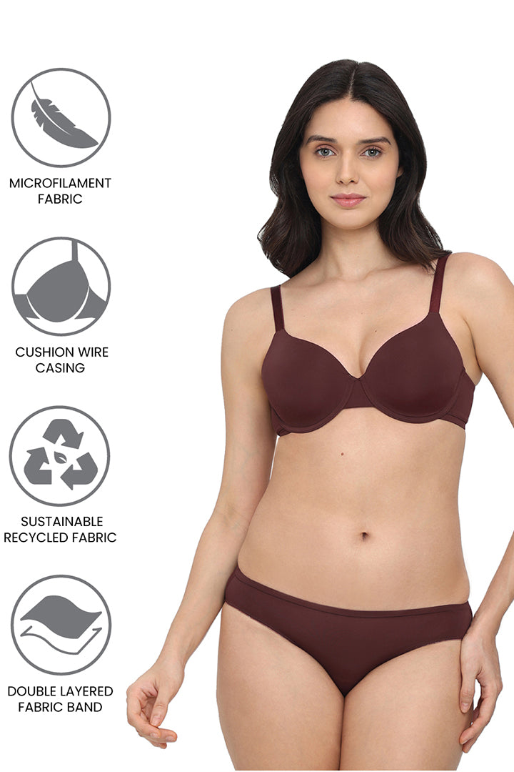 WACOAL BRA BI05A01 Everyday Elegance Padded Wired Full Cup Everyday Wear Smooth Finish T-Shirt Bra