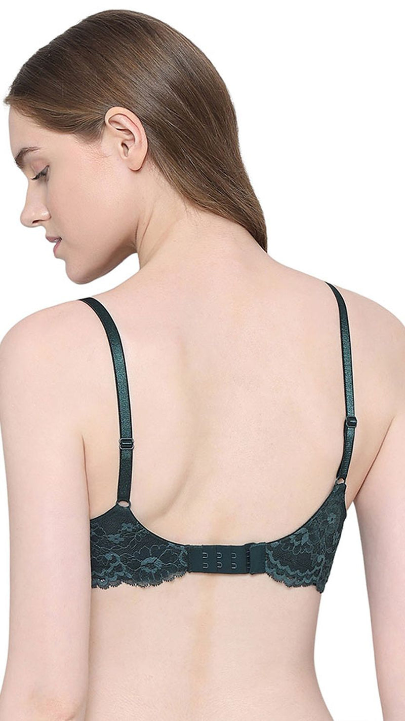 Wacoal Padded Wired Balconette Bra with Lace Wings