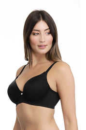 AMANTE BRA -E0001-BLACK Ultimo Smooth Definition Padded Wired Bra