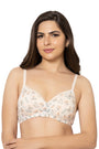 AMANTE BRA10202  COTTON BLOOM PRINT Cotton Casual Lightly Padded Non-Wired Full Coverage T-Shirt Bra
