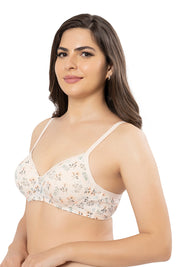 AMANTE BRA10202/2 Cotton Casual Lightly Padded Non-Wired Full Coverage T-Shirt Bra