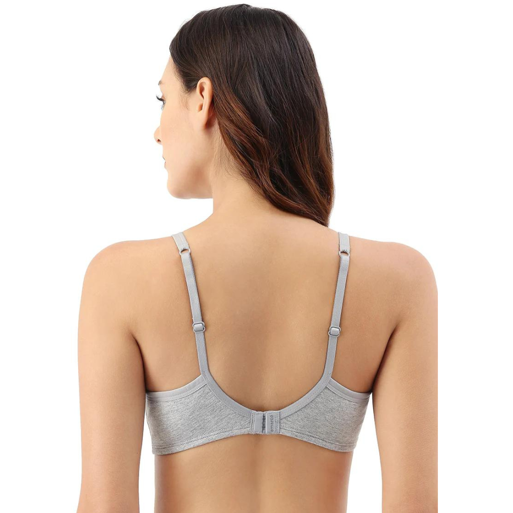 AMANTE BRA10202 Cotton Casual Lightly Padded Non-Wired Full Coverage T-Shirt Bra