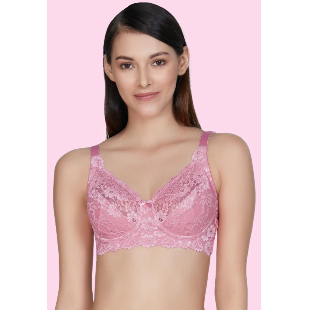 AMANTE BRA75101 Cotton Lace Support Non Padded Non-Wired Bra