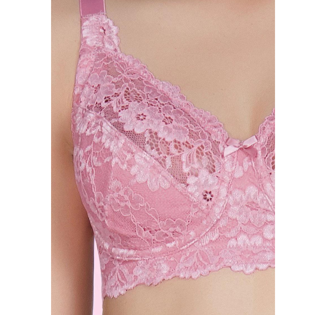 AMANTE BRA75101 Cotton Lace Support Non Padded Non-Wired Bra