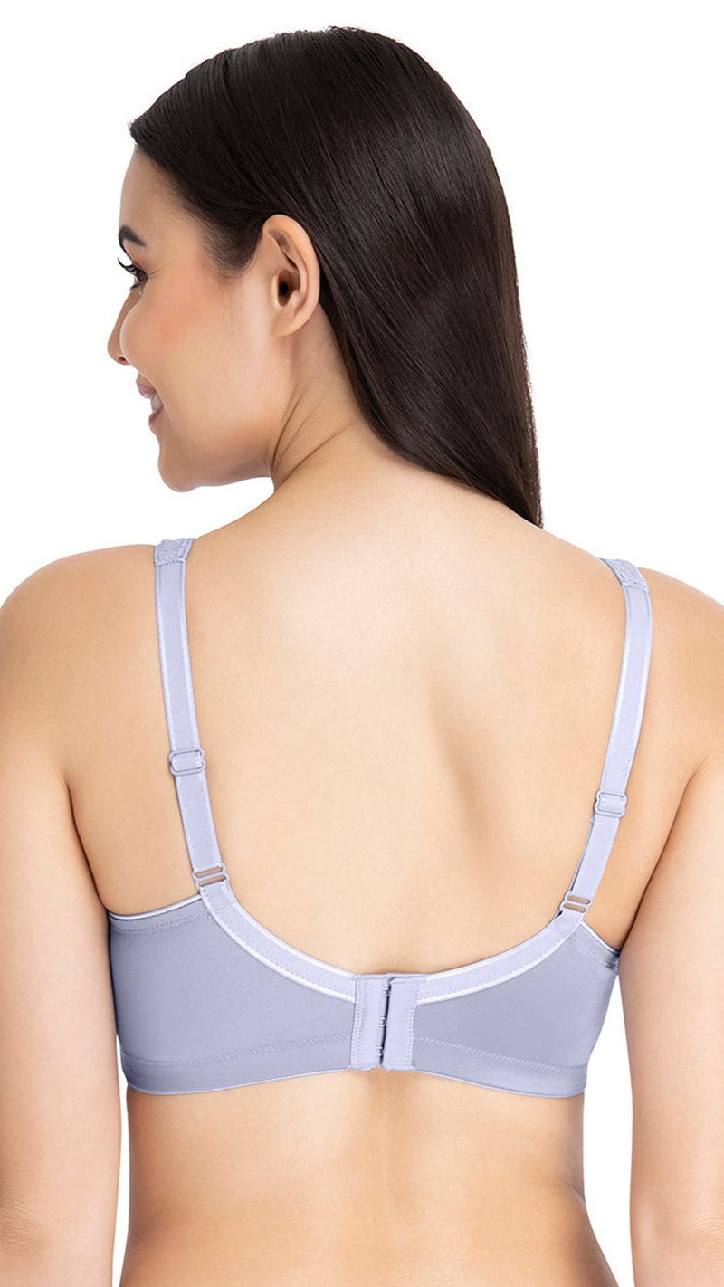 Amante Lace Trim Fully Padded Wirefree Full Coverage Bra