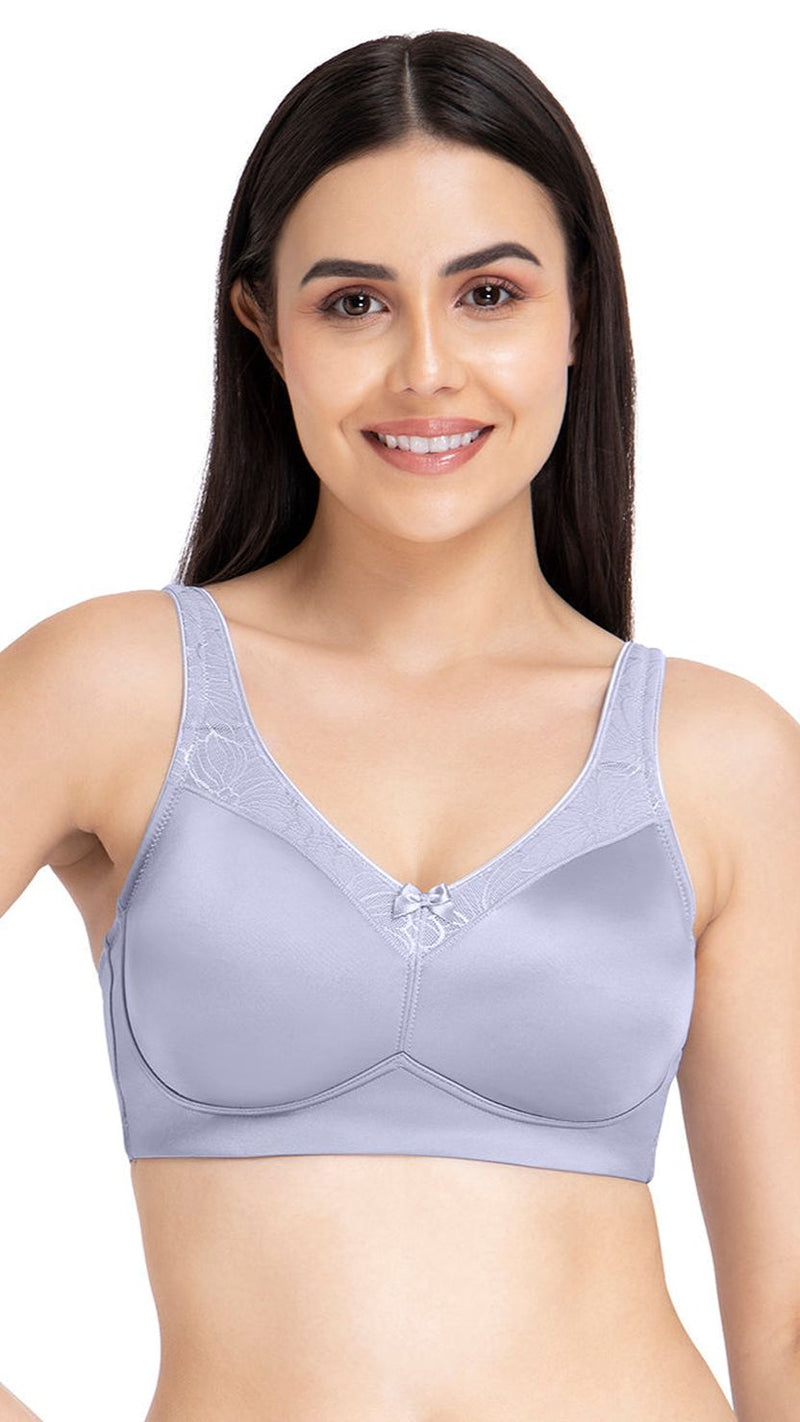 Amante Lace Trim Fully Padded Wirefree Full Coverage Bra