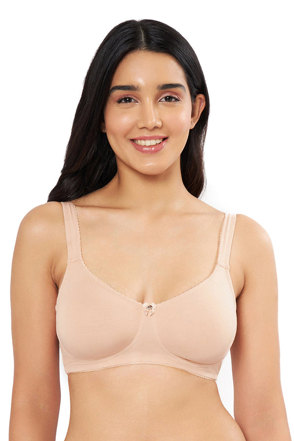 AMANTE BRA78501 Magic Shaper Non Padded Non Wired Support Minimizer Hazelnut Bra
