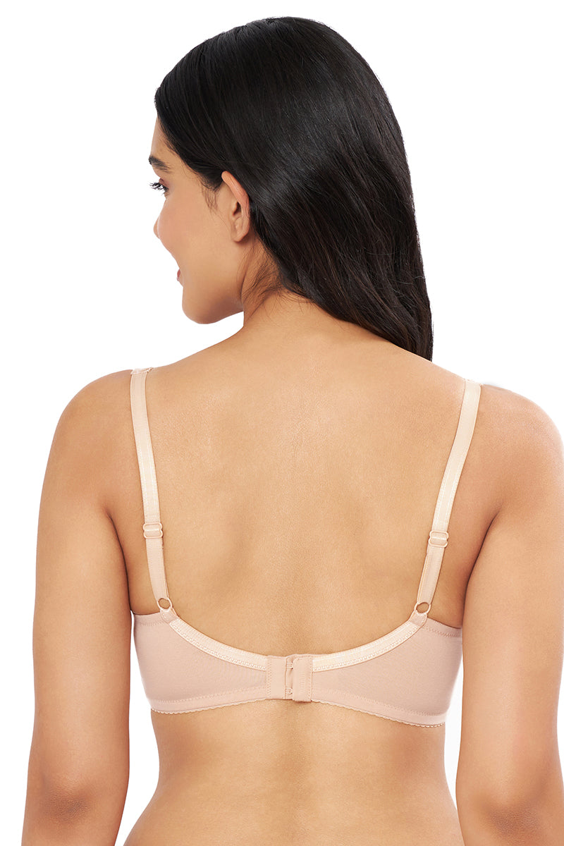 AMANTE BRA78501 Magic Shaper Non Padded Non Wired Support Minimizer Hazelnut Bra