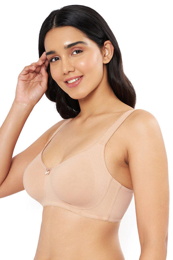AMANTE BRA78501 Magic Shaper Non Padded Non Wired Support Minimizer Hazelnut Bra