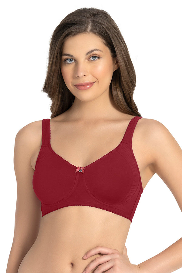 AMANTE BRA78501 Magic Shaper Non Padded Non Wired Support Minimizer Henna Bra