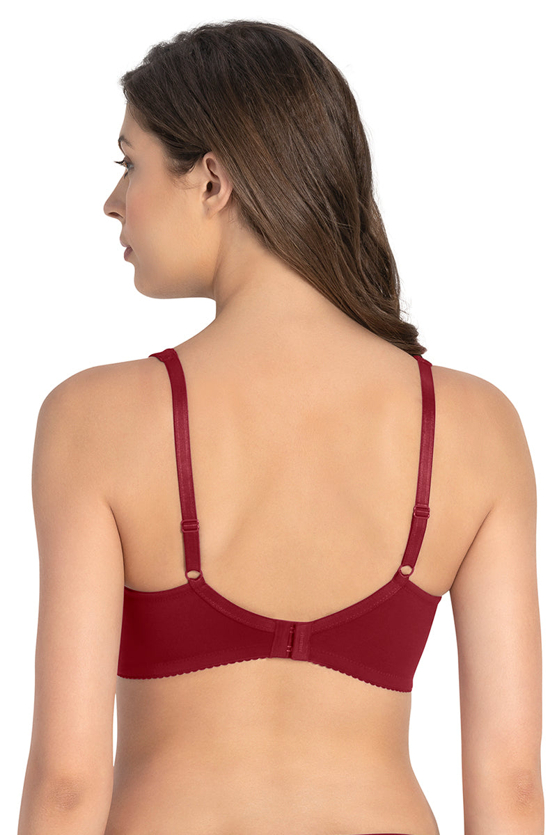AMANTE BRA78501 Magic Shaper Non Padded Non Wired Support Minimizer Henna Bra