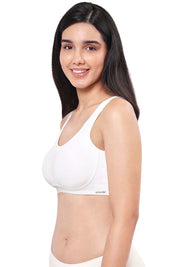 AMANTE BRA -BRA78801-WHITE All Day Lounge Solid Non Padded Non-Wired Bra