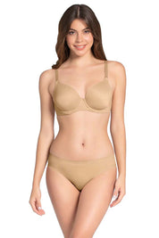 AMANTE BRA -BRA81601 Smooth Moves Padded Wired T-Shirt Bra - Sandalwood