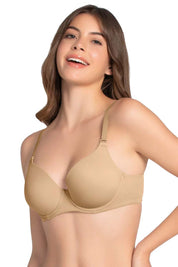 AMANTE BRA -BRA81601 Smooth Moves Padded Wired T-Shirt Bra - Sandalwood