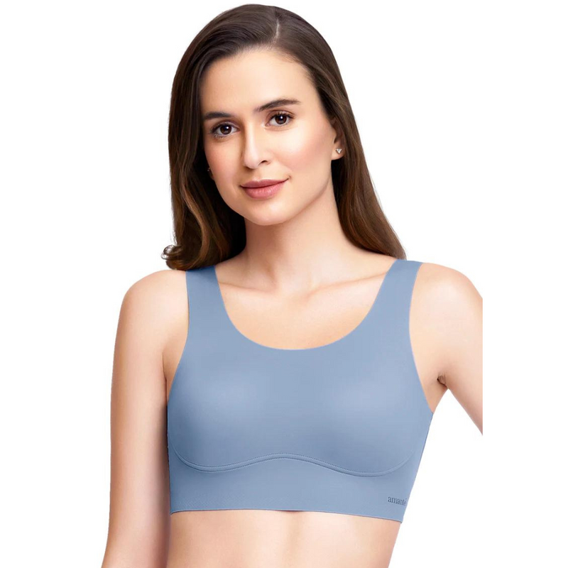 Tempest AMANTE BRA-BRA83301 Skins Solid Non Padded Non-Wired Scoop Neck Cami Bra