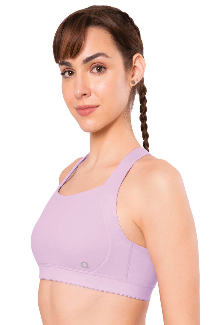 Digital Lavender AMANTE BRA-ABR98801 Energize High Impact Round Neck Sports Bra