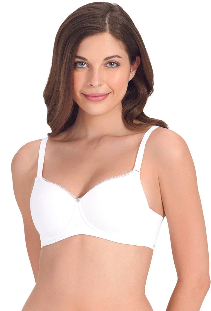 AMANTE BRA-BRA75501 White Essential Padded Wirefree Bra