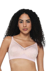WACOAL BRA BI07A01 BE Curvy Confidence Non-Padded Non-Wired Full Cup Plus Size Minimizer Bra - Beige